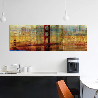 « crépuscule bridge » par pi studio, reproduction d’impression sur toile tendue