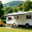Auvent électrique pour véhicule récréatif 10 pi avec moteur et manivelle manuelle, auvent de camping rétractable avec bras réglables pour véhicules récréatifs, roulottes de voyage et 5e roues, fondu noir-124814900-124814898