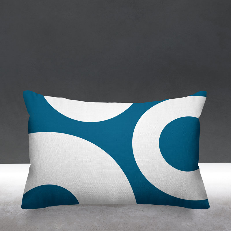 Coussin lombaire intérieur / extérieur Luella, Turquoise