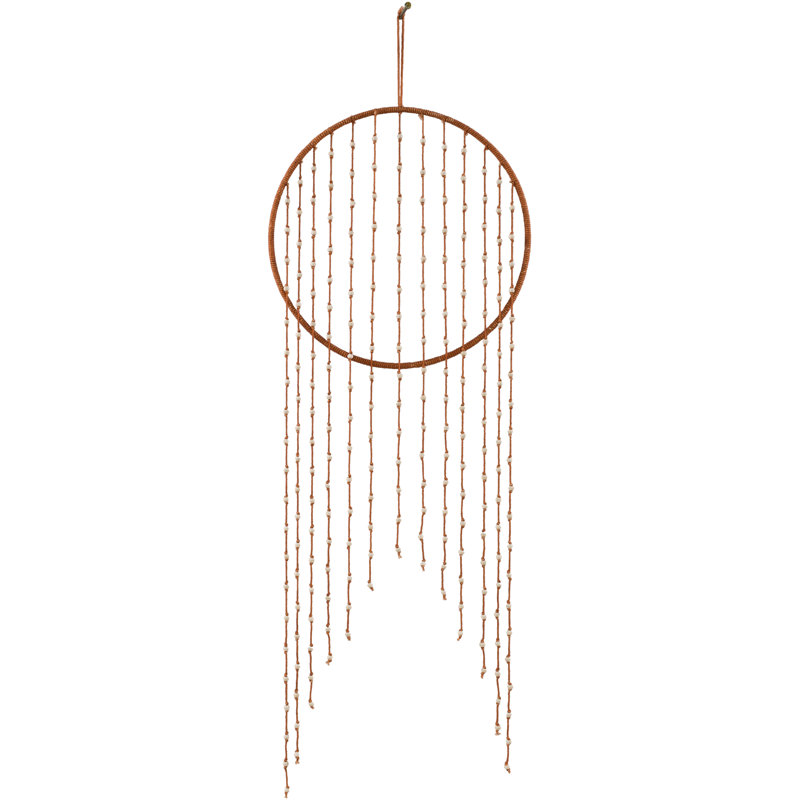 Hand Woven Cotton Wall Hanging, Burnt Orange