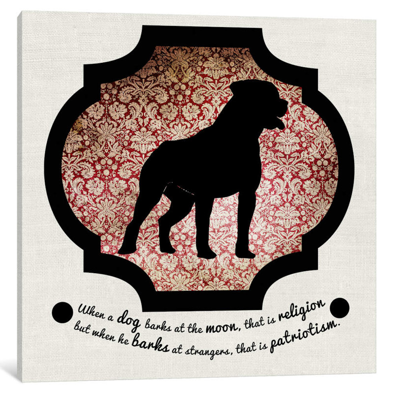 Staffordshire Terrier II par 5by5collective - Impression sur toile tendue sur châssis, H 26 po x l 26 po x P 1,5 po