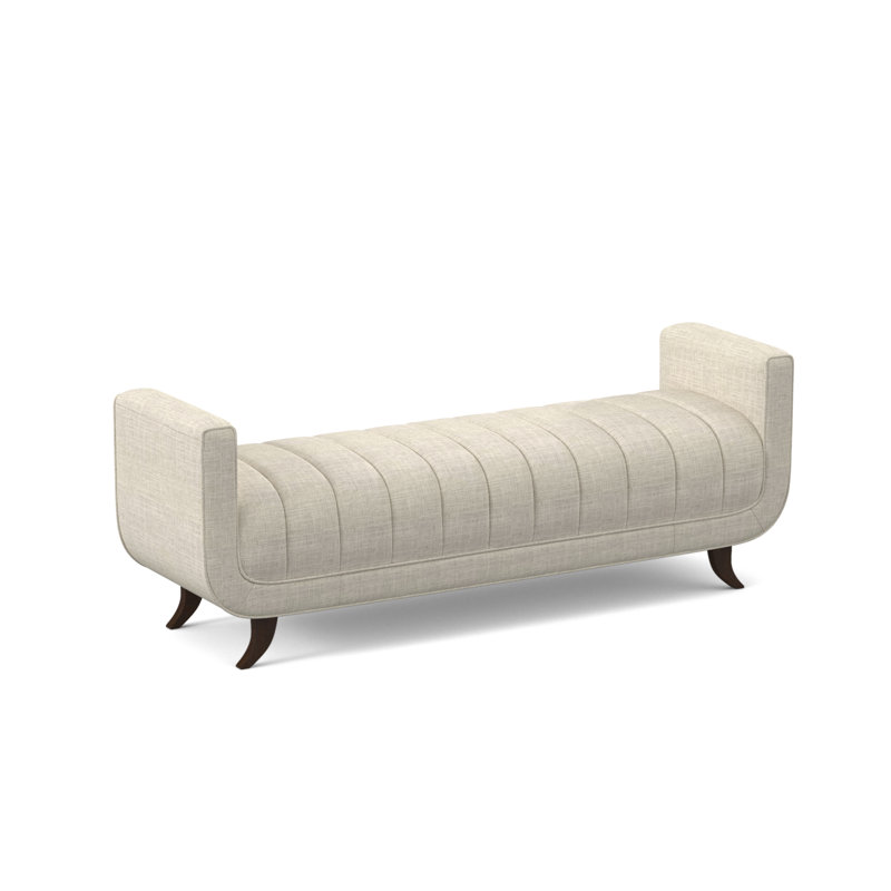 Banc avec revêtement, Noyer américain, Filigrane ivoire