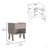 Nightstand Ferku, Open Shelf, One Drawer-326032418