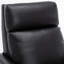Fauteuil inclinable en cuir Richland - noir