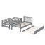 Bunk Bed Frame with Pull-Out Trundle-155817174