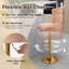 House of Hampton® - Ensemble de 2 tabourets de bar en velours avec repose-pieds et anneau en métal-1071215883