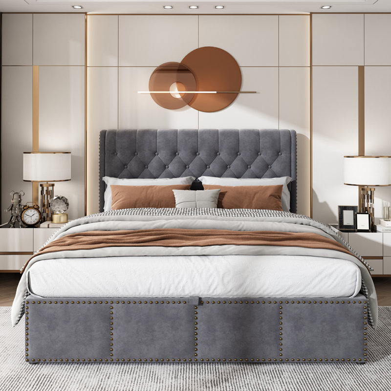 Upholstered Ottoman Storage Bed