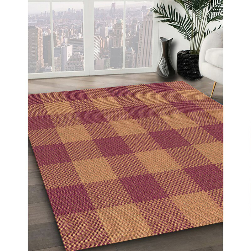 Tapis 100% à motifs lavables à la machine 2989 Pat1183-ORG, Rectangle 3 pi x 5 pi
