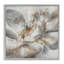 «Abstract Flower Bloom Gray Gold», reproduction d'art-993845935-991006950