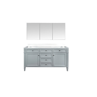 Ensemble de meuble-lavabo double 63 po avec miroir Kori