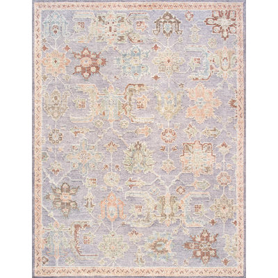 Oushak Handmade Wool Floral Area Rug