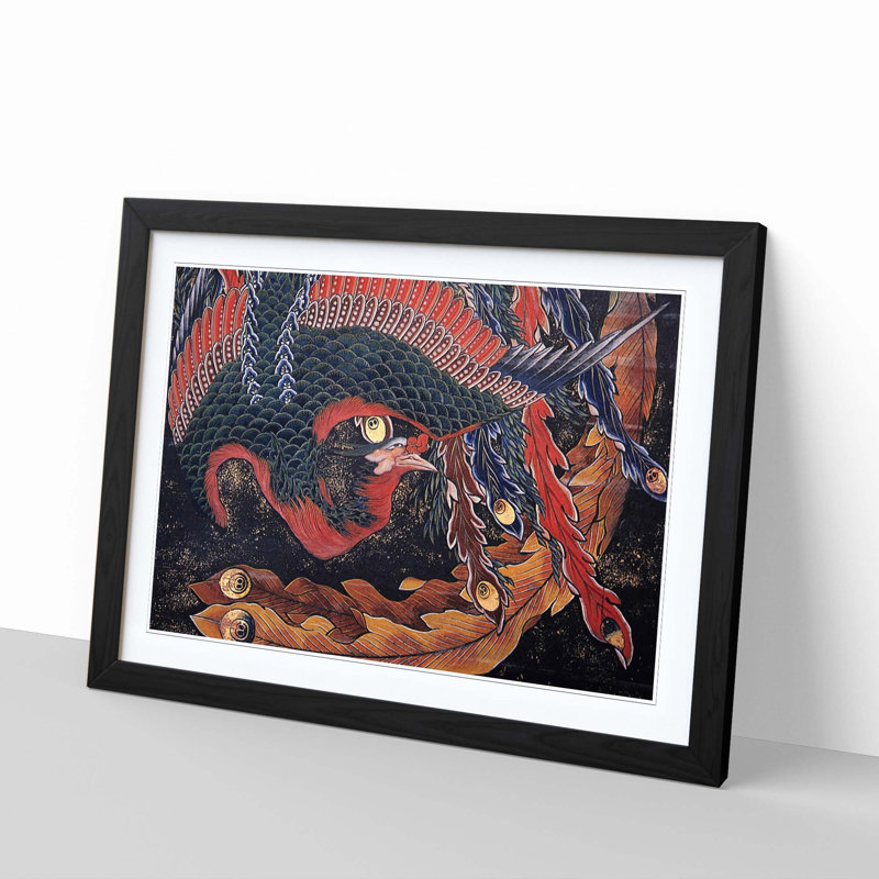Katsushika Hokusai - Single Picture Frame Painting, Black