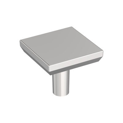 Chamfered Edge 1-1/16 inch (27mm) Length Cabinet Knob - 10 Pack