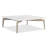 Aurora Square Honed Vasta Stone Outdoor Coffee Table