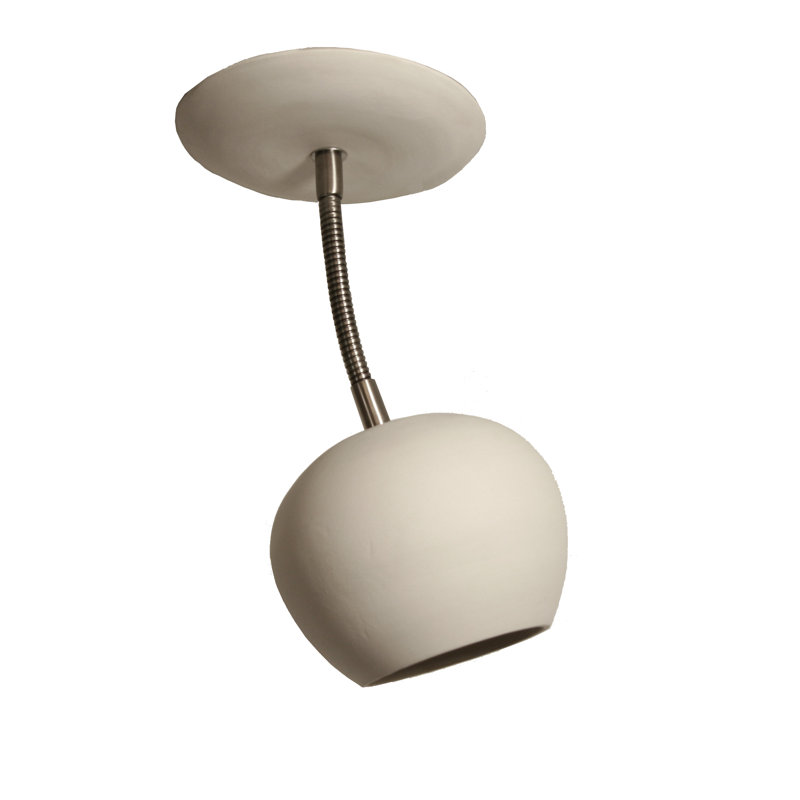Mangassa 1 - Light 14" Simple Dome Semi Flush Mount
