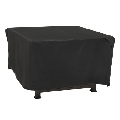 Modern Leisure Black Diamond Square Fire Pit Table Cover, Waterproof, 42" Square x 22"H, Black by Modern Leisure
