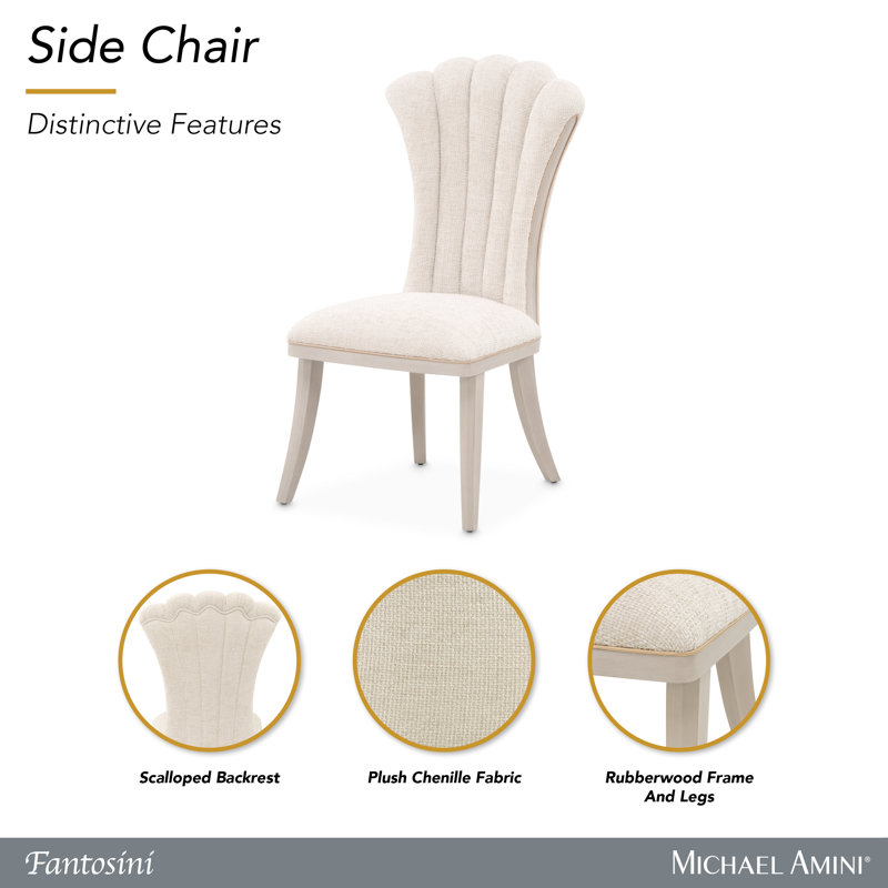 Fantosini Dining Side Chair, Silver