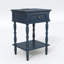 Table de chevet 25 po à 1 tiroir avec prises de charge intégrées, table de bout avec placage en bois massif (assemblage minimal requis)-1480853209-1492585306