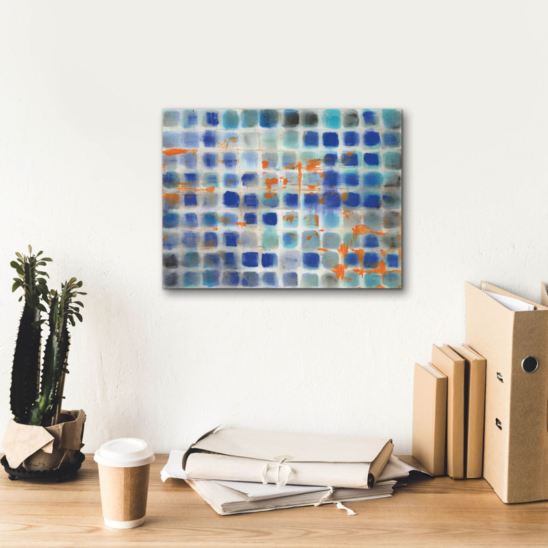 «Hip Geometric» par Danhui Nai, art mural sur toile, H 12 po x l 16 po