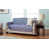 Polyester bleu marine / blanc