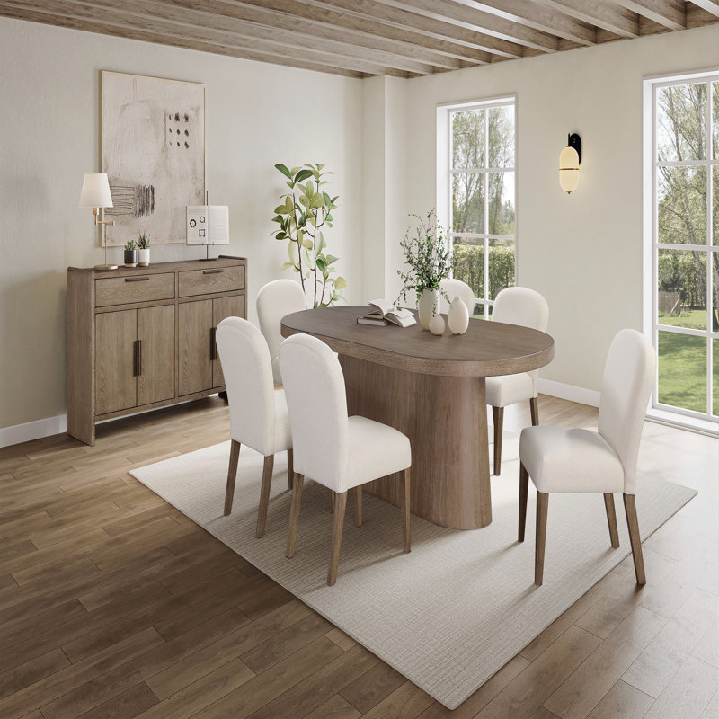 Oval Dining Table In Cocoa Finish