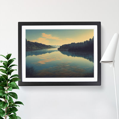 XH1022-6613X Forest Lake - Single Picture Frame Painting