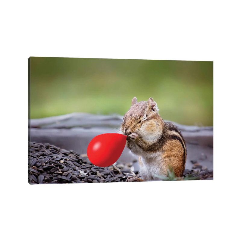 Red Balloon by Karen Burke - Wrapped Canvas Print, 45.72cm H x 66.04cm W x 1.91cm D