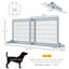 Barrière extra large réglable pour animaux de compagnie pour chiens et chats, idéale pour la maison et le couloir, bleu-gris