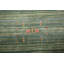 Tapis oriental rayé vert Gabbeh