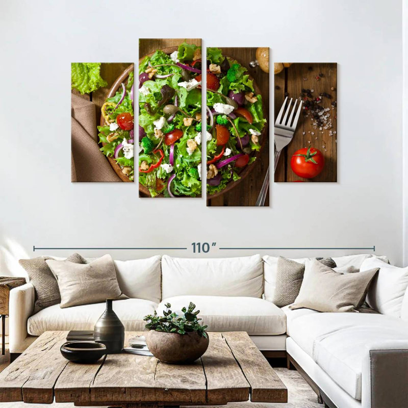 Laitue Yarlin et salade de radicchio, H 54 po x l 84 po