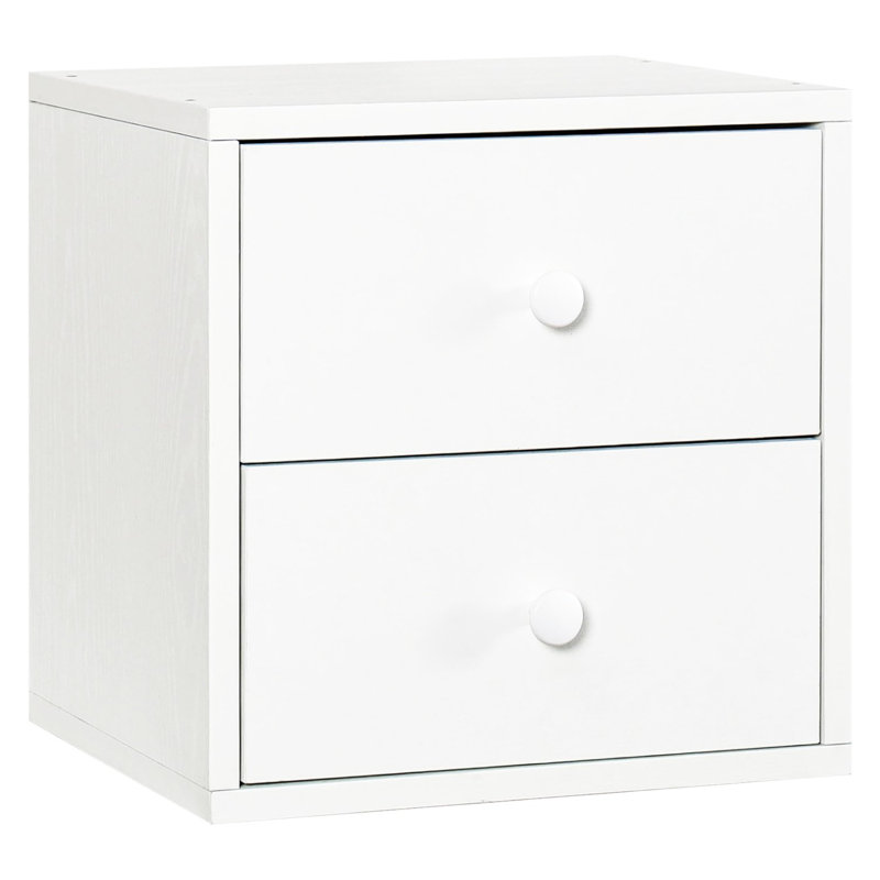 Cube Storage Organizer, Stackable Cubes, White