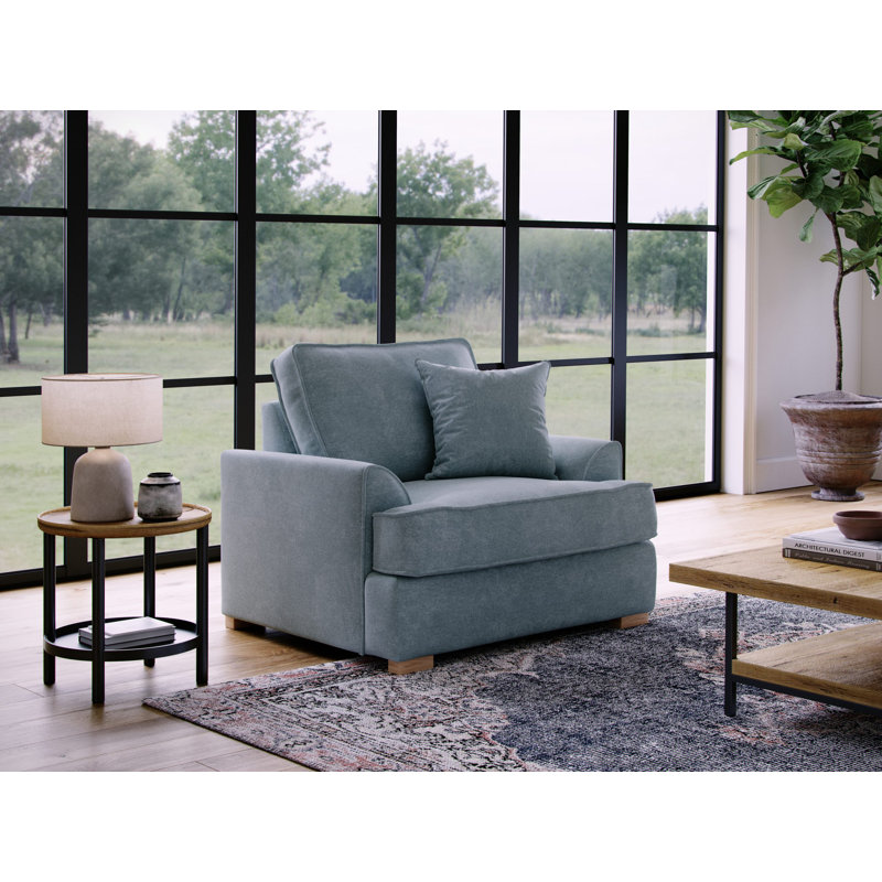 Chadwic Upholstered Armchair, Steel