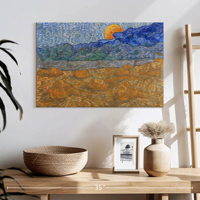 Gerbes de blé et lune montante