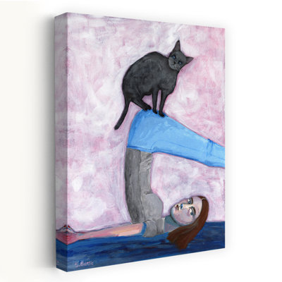Art contemporain, art contemporain coloré pour chat