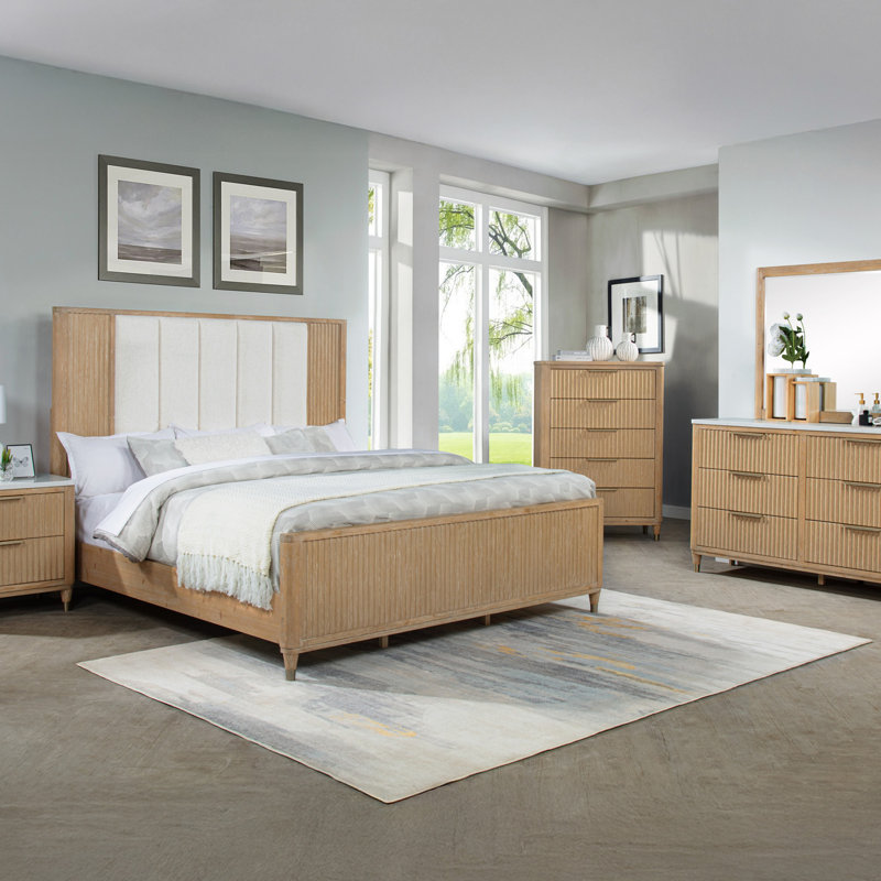 Moderne Esthétique Vaste espace de rangement Six tiroirs 1 pièce Commode en pierre d'ingénierie avec glissière entièrement en laiton