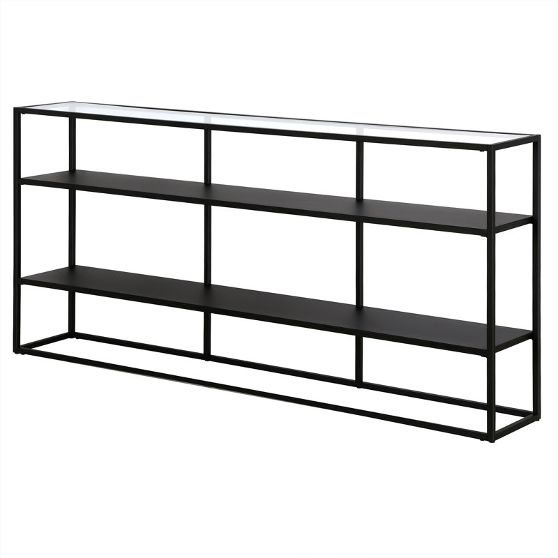 Cein 162.6 cm W Glass Top Console Table
