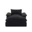 Chaise longue inclinable en velours côtelé avec accoudoirs-2033630479