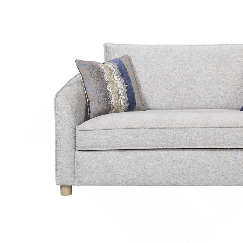 Loveseat in Sand Fabric - 2 Down Pillows