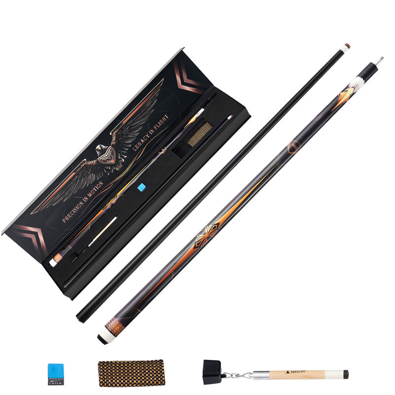 Queue de billard, 1 bâton de billard, 58 pouces et 19 oz billard de billard en bois d'érable canadien avec embout multicouche et anneau de connexion en ABS, baguettes de billard pour table de billard professionnelle, bar, maison, bureau