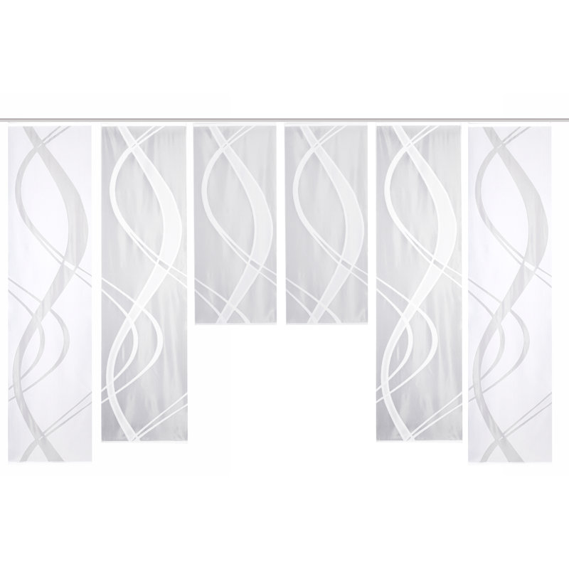Mccree Semi Sheer Curtain Panel Pair, Width 57 x Drop 225 cm