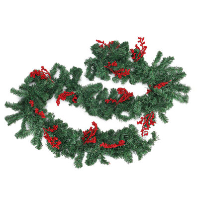 106.3'' in. Lighted Faux Garland
