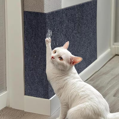 2Pcs Pet Cat Climbing Mat Wall Stickers,Furniture Protector L:39.37" X W:11.81"(Set Of 2)