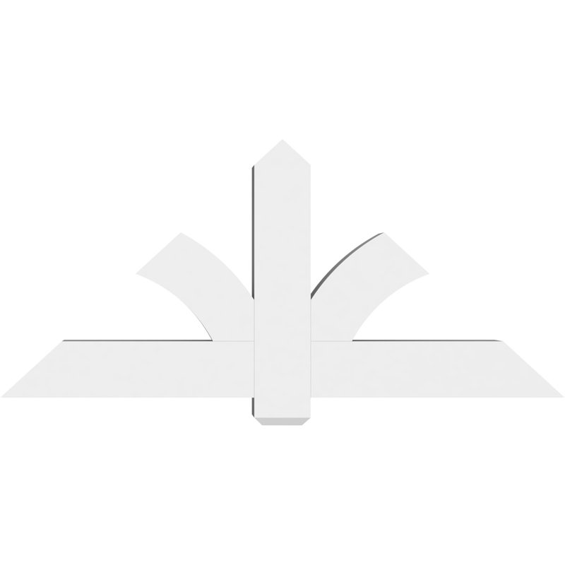 Support pour pignon en PVC Redmond, H 27,5 po x l 60 po (pas: 11/12), P 6 po x F 6 po