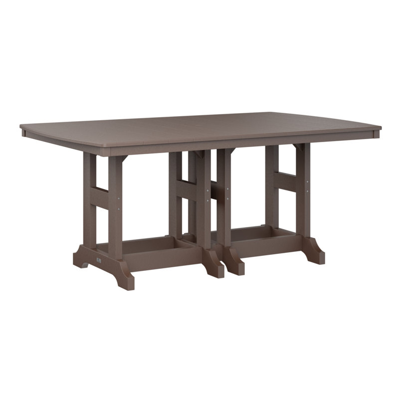 Table de bar rectangulaire Berlin Garden Garden Classic, H 39,5 po x l 72 po x P 44 po, Brun chocolat