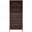 Armoire à chaussures avec 3 tiroirs rabattables, étagère à chaussures étroite, armoire de rangement pour chaussures d'entrée, armoire d'appoint
