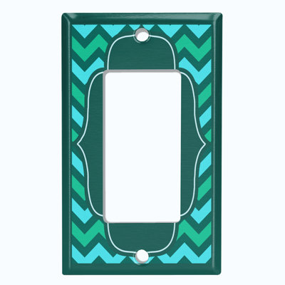 Patterned 1 - Gang Toggle Light Switch Standard Wall Plate