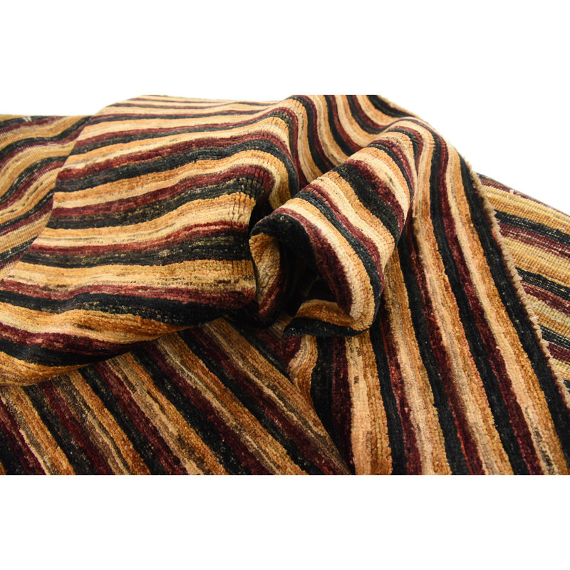 Tapis intérieur de la laine 4 pi 9 po x 6 pi 9 po main one-of-kind noué la Nash