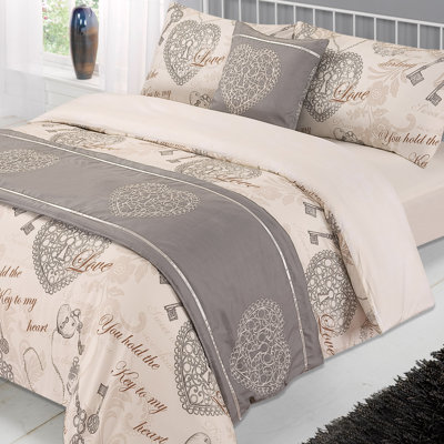No Pattern Duvet Cover Set with Pillowcases