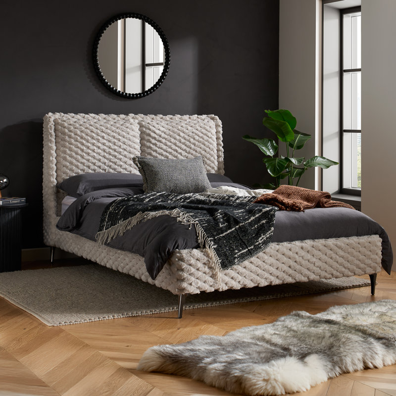 135cm Albana Bed White, Kingsize (5')