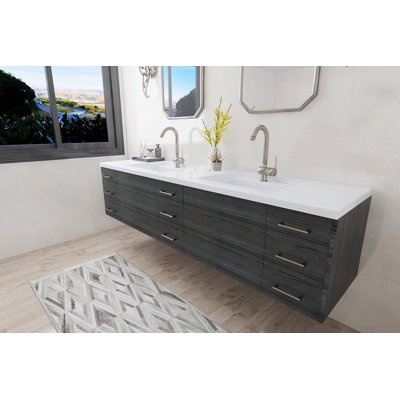 Richmond 87.5" Double Bathroom Vanity, Ready to Install
